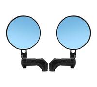 Set Specchietti Retrovisori Moto Per 7/8 22mm Manubrio Terminale Moto Specchietti Con Standard Barra Inserimento Retrovisore(BLACK-BLUE)