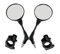 Set Specchietti Retrovisori Moto Per Handlebars Moto Scooter Specchio HD Vetro Grandangolare Retrovisore