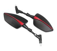 Set Specchietti Retrovisori Moto Per Suz&uki Per V&STROM Retrovisore Moto Universale Tutti Modelli Possono Essere Dotati Specchietto(Rosso)