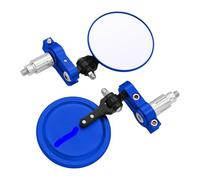 Set Specchietti Retrovisori Moto Per Y&amaha TDM850 TDM900 TDM 850 900 2000 7/8" 22 Mm Tondo Manubrio Pieghevole Laterale Moto Retrovisore Specchietto(Blu)