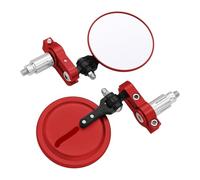 Set Specchietti Retrovisori Moto Per Y&amaha TDM850 TDM900 TDM 850 900 2000 7/8" 22 Mm Tondo Manubrio Pieghevole Laterale Moto Retrovisore Specchietto(Rosso)