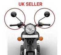 Set Specchietto Retrovisore Lato Convesso Vetro Classico per Royal Enfield Efi