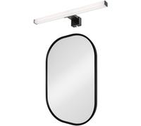 Set specchio Dubiel Vitrum Luis 5905241012827, lampada da parete Rabalux Oliro 75051