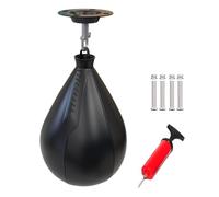 SET SPEEDBAG BOXING-palla da allenamento a forma di pera, borsa per il rinomato rapido pesante | Attrezzatura da punzonatura ad alta elastica, design compatto per trapani da boxe di uomini/donne a cas