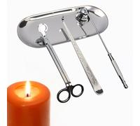 Set Spegnicandela 4 Pezzi Candela Stoppino Trimmer Wick Dipper Strumenti