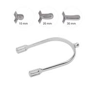 SET SPERONI NICHELATI CON GAMBO MEDIO 20 MM PER UOMO CON CINTURINI IN NYLON