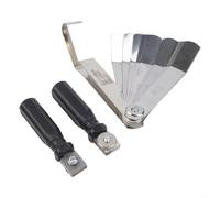 Set spessimetri con 16 metriche e imperiali per la misurazione del gioco nei sistemi di valvole del motore, freni e sospensioni