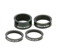 Set spessori sterzo in carbonio Rock Shox 1 1/8" con logo Rock Shox