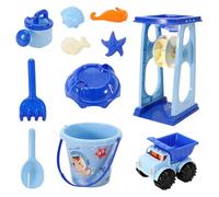 Set Spiaggia per Bambini | Giocattoli da Sabbia per Bambini con Pala,Giochi Acqua Esterni con Stampini per Bambini Oltre 3 Anni