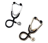 Set spilla da spillo: stetoscopio, cuore, cervello, denti - spille smaltate, Klein, Metallo non prezioso