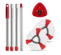 Set Spin Mop Compatibile con Vileda Turbo 2in1 EasyWring&Clean, 1 manico per mop+1 base per mop, pulire Adatto a tutti i tipi di pavimento