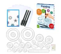 Set Spirale,Spirograph per Bambini,Spirografo Deluxe,Kit Righello Disegno Ingranaggi,Strumento Disegno Spirale Righello Geometrico Kit,Spiral Art Set,Gioco Creativo Mandala per 8 anni ragazze ragazzi