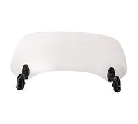 Set Spoiler Universale per Moto Profilo Acrilico Regolabile Deflettore del Parabrezza Clamp-on per Aprilia per Yamaha per Kawasaki (Chiaro)
