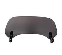 Set Spoiler Universale per Moto Profilo Acrilico Regolabile Deflettore del Parabrezza Clamp-on per Aprilia per Yamaha per Kawasaki (Fumo)