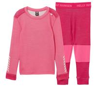 Set sportivo per bambini Helly Hansen K Lifa Merino Set Hot Pink Dimensione per bambini: 128 / Colore: rosa