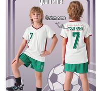 Set sportivo personalizzato 2 pezzi Ronaldo ad asciugatura rapida con maniche corte No.7, kit maglia da calcio personalizzata con nome per ragazzi, regalo ideale per sport calcistici, regalo di comple