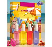 Set spray per il corpo da donna, 4 × 40 ml, profumo a lunga durata, profumo elegante e fresco, nebulizzazione fine, capelli e corpo per tutti i giorni, viaggi e occasioni speciali