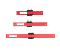 Set Squadretta in Alluminio, Righello Scorrevole a T, 3 Pezzi, Strumento di Misura per Lavori di Falegnameria - Precisione, Antiscivolo, Ideale per Artigiani e Progettisti