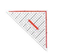 Set Square - Righello da disegno | Grande quadrato trasparente con goniometro per architetti, ingegneri e studenti, righello triangolare da 32,5 cm per disegno artistico, matematica, lavorazione del