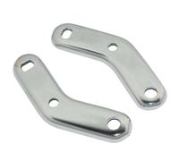 Set staffe morsetto specchietto Vespa PX LML Star Stella acciaio cromato