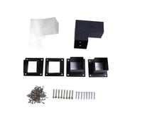 Set Staffe per Pergola, Kit Staffe di Montaggio per Pergola a 3 Vie da 15 Gradi per Pali in Legno da 4x4 Pollici, Staffa di Supporto Base per Palo per Gazebo in Metallo