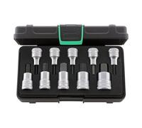 STAHLWILLE - Set di bussole esagonali, attacco quadro da 1/2 pollice 10 pezzi, Numero scomparti: 10 10