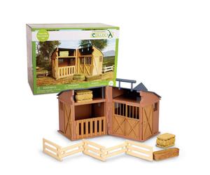 Set stalla pieghevole CollectA Farm Life con accessori dai 3 anni in su
