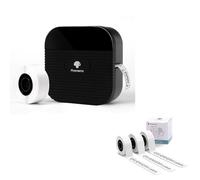 Set Stampante Etichette Phomemo Q31 Bluetooth con 3 Rotoli di Etichette Continue (15mm x 6m), Mini Stampante Etichette Portatile per Smartphone (iOS & Android) ed Etichette Termiche Autoadesive, Bianc