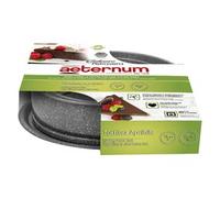 Set stampi Alluminio antiaderente Torta 2 pz fascia apribile BAKEWARE PETRAVERA Grigio Y00AGD0356