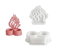 Set stampi per candele in silicone riutilizzabili per realizzare stampi unici per portacandele con lettere a forma stella