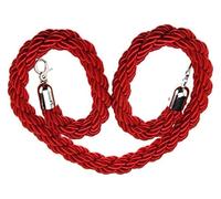 Set Stanchion for Coda Con Corda Intrecciata Da 2,8 Cm, Pali Professionali for Il Controllo Della Folla Con Base In Argento, Sistema Di Barriera Completo for Luoghi Di Eventi Corda Rossa Da 1 A 3 Metr