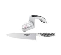 Global Coltello Cuoco e affilacoltelli G2220GB: G02 + 220GB