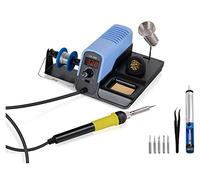 Set Stazione Saldante Stagecaptain - Saldatore fino a 480°C, riscaldamento rapido, supporto stagno, 30W, pompa dissaldante, saldatore fine con pinzetta, 5 punte, stagno e pulitore.