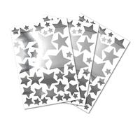 Set stelle cromo argento adesivi da parete, adesivo din A4 pellicola...