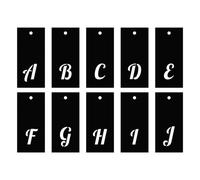 Set Stencils Pezzi 70 Cm.13x6 Alfabeto Corsivo