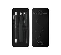 Set stilo B Poly Pen + sfera Poly Ball - punta 0,7 mm - fusto nero - Faber-Caste