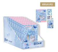 Set Stitch - Set per la scuola con taccuino e accessori per personaggi animati, ideale per fan Disney e cancelleria Kawaii, Stitch, Taglia unica, Licenza