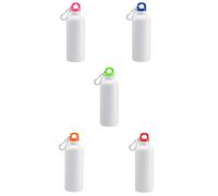 Set Stock Ingrosso 10 30 50 70 100 borracce alluminio bianco tappo colorato500ml