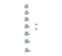 §Set Stop Estensione Ginocchiere Alpinestars Bionic 10 e 7 Argento§