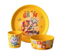 Set stoviglie per bambini Paw Patrol Koziol Connect Grow, 3 pezzi, giallo
