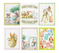 Set Strofinacci pasquali 6pz Maestri Cotonieri Dolce Pasqua in cotone 6577