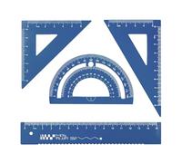 Set Strumenti Per La Geometria Della Scuola Righello Da In Metallo Dawing Con Righello Diritto Goniometro Quadrato Matematica