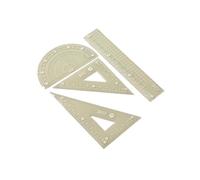 Set strumenti per la geometria scolastica righello da in plastica include un set righelli diritti Un goniometro quadrato per lo strumento misurazione del degli studenti
