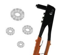 set strumenti per rivettatura manuale con per rivetti ergonomici include rivetti assortiti in alluminio per lavori domestici e carrozzeria Set per rivetti a scoppio