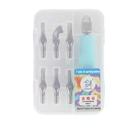 Set Strumenti Per Utensili Intagliatura Linoleum Con 6 Testa Per Studenti E Hobbisti Bloccarli