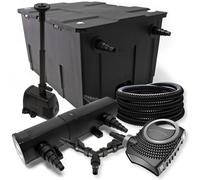 Set SunSun Filtro 60.000l Chiarificatore 18W Pompa 70W Tubo Pompa da fontana