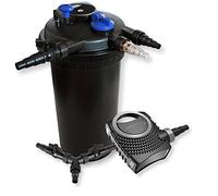 SunSun Set Filtro a Pressione 30000l 18W Chiarificatore laghetto UVC NEO10000 Pompa 80W