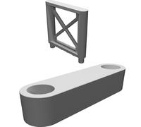 Set Supporti Espositore per Lego Saturn V 21309 92176 Fasi Razzo Stampato 3D
