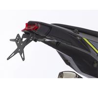 Kit di supporto per targhe PROTECH, tra cui riflettore e piastra leggero acciaio inossidabile/nero in alluminio rivestito in polvere, nero