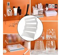 Set supporto alzatina acrilico trasparente perfetto per esposizione gioielli e m